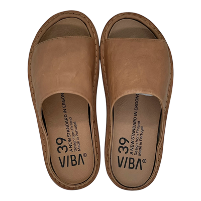 VIBAe Saint Tropez leather sandals, fawn tan | 39