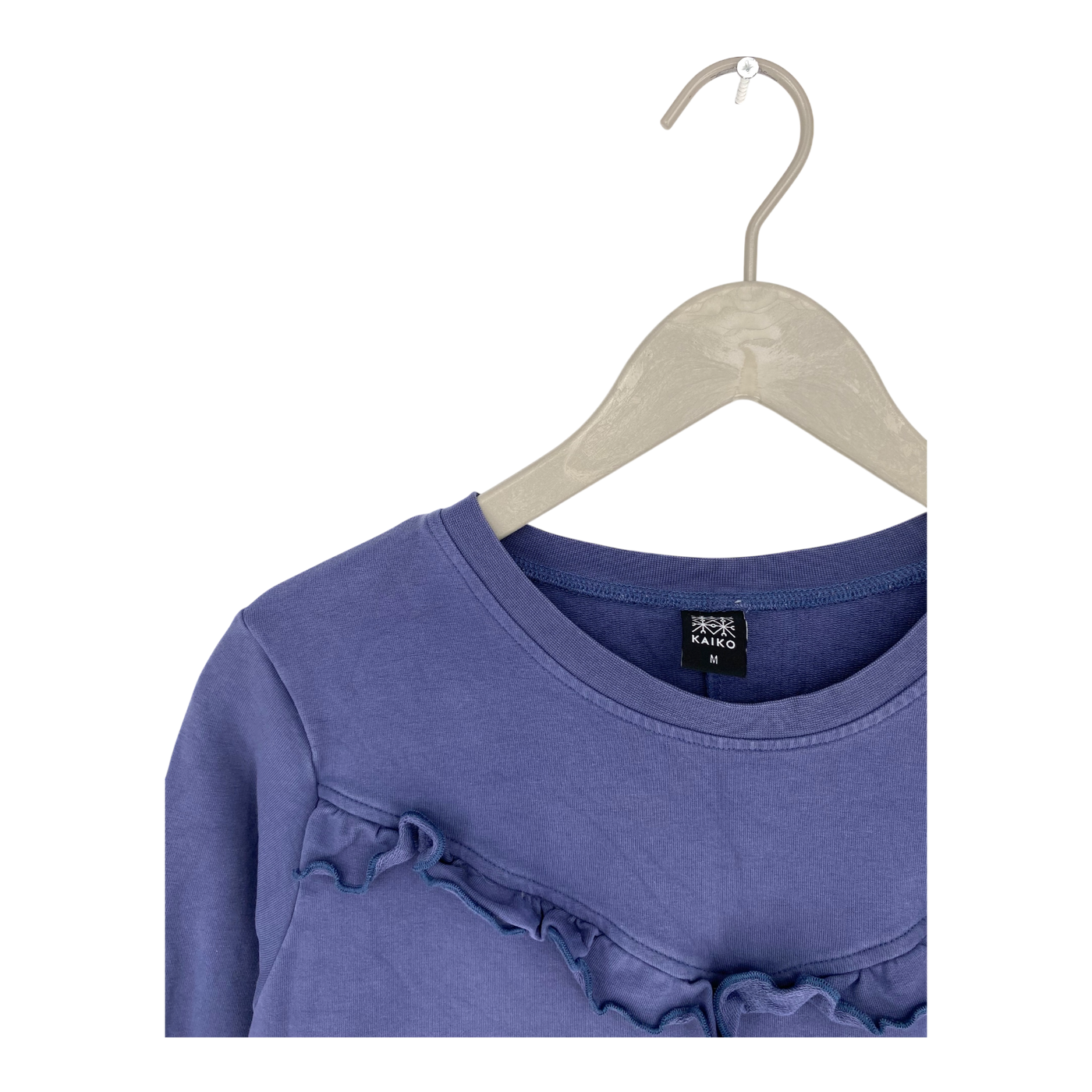 Kaiko ruffle sweat dress, blue | woman M