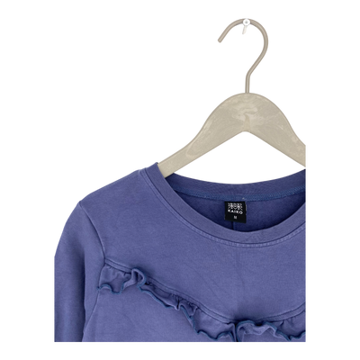 Kaiko ruffle sweat dress, blue | woman M