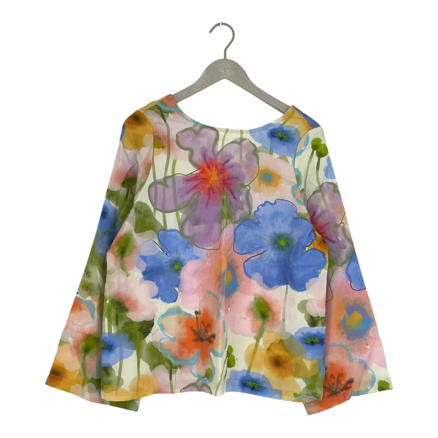 Mainio woven shirt, flowers | woman S