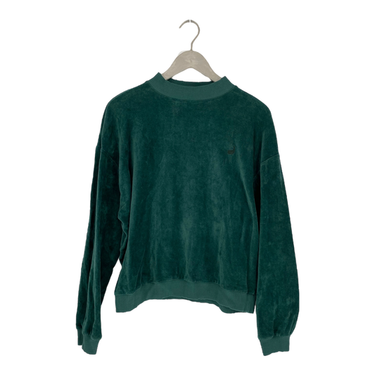 Twothirds velour sweater, forest green | woman L