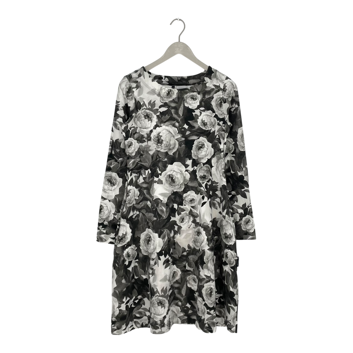 Ommellinen ls tricot dress, flowers | woman M