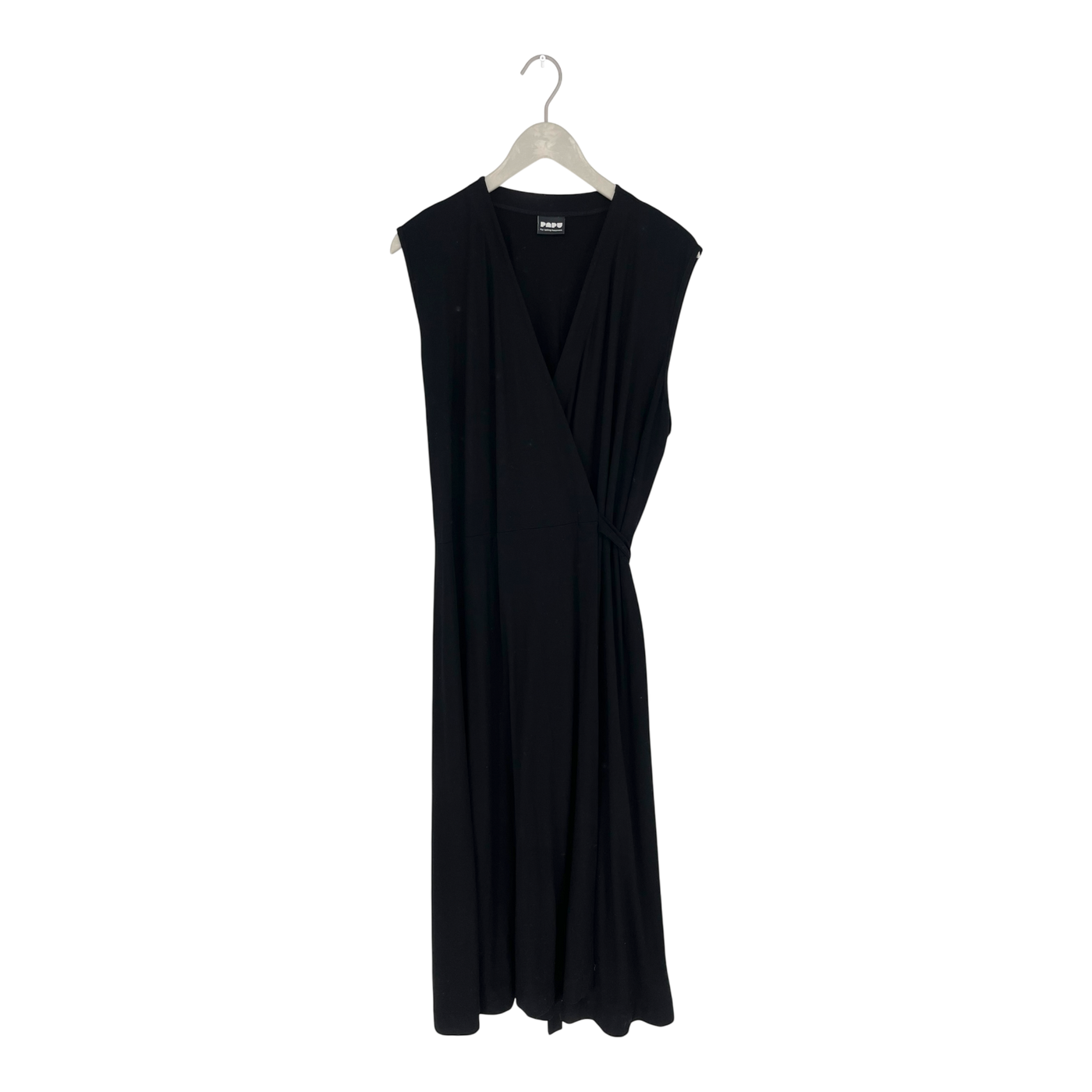 Papu vest wrap dress, black | woman XXL