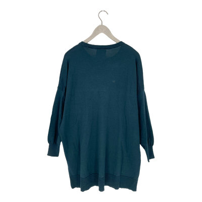 Aarre ada merino wool tunic, emerald green | woman L/XL