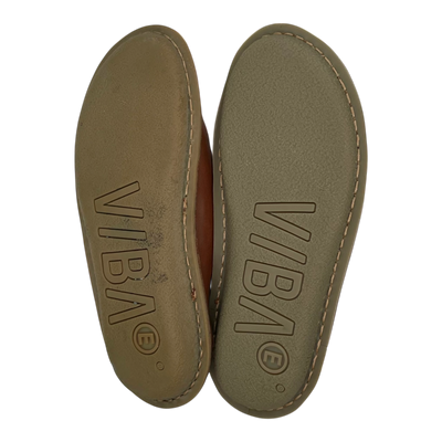 VIBAe Roma leather slippers, cognac brown | 39