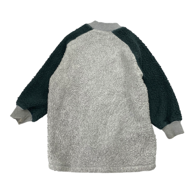 Molo uberto teddy fleece jacket, grey | 104cm