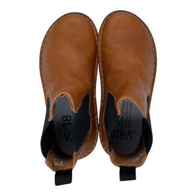 VIBAe Helsinki leather boots, cognac brown | 38