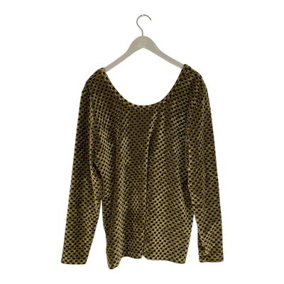 Aarre velour sweater, gold | woman 3XL