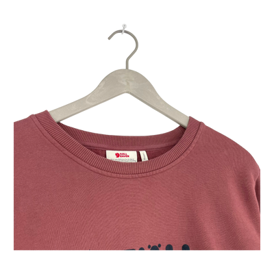 Fjällräven logo sweatshirt, mesa purple | woman XL