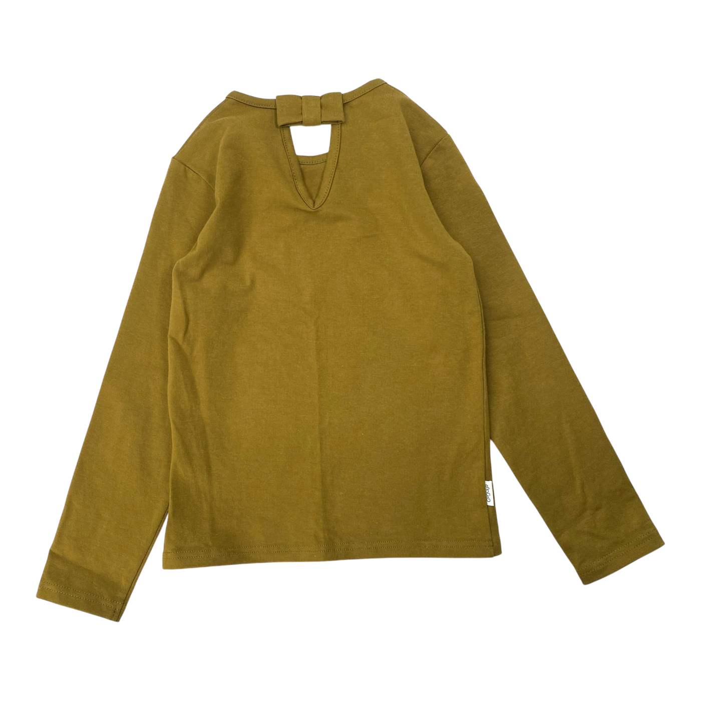Gugguu bow shirt, olive | 104cm