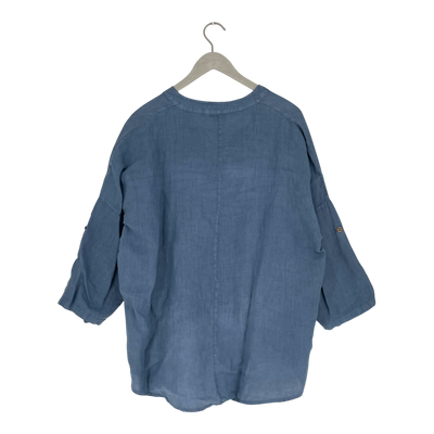 Bypias bohemianan linen blouse, blue | woman XS-M
