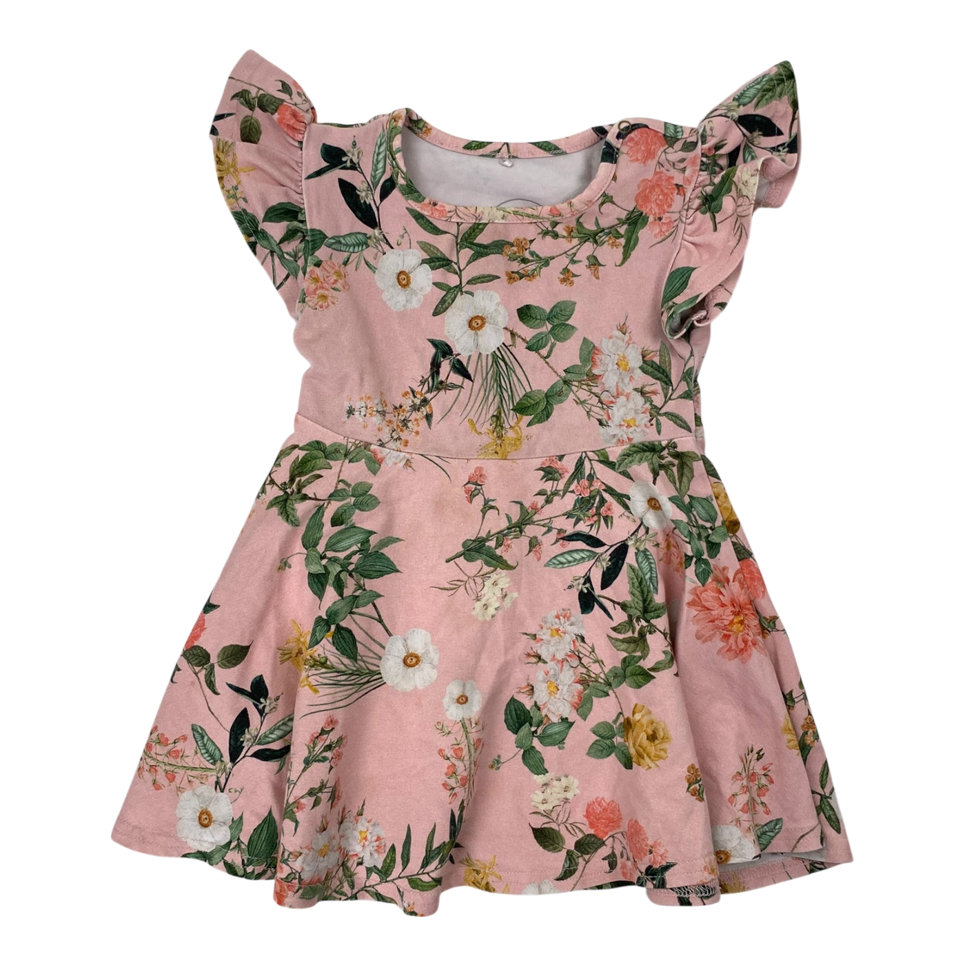 Metsola frill dress, flowers | 74/80cm