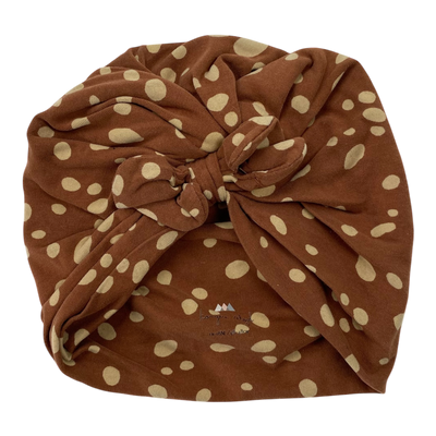 Konges Sløjd tricot bow beanie, dots | 12-18m