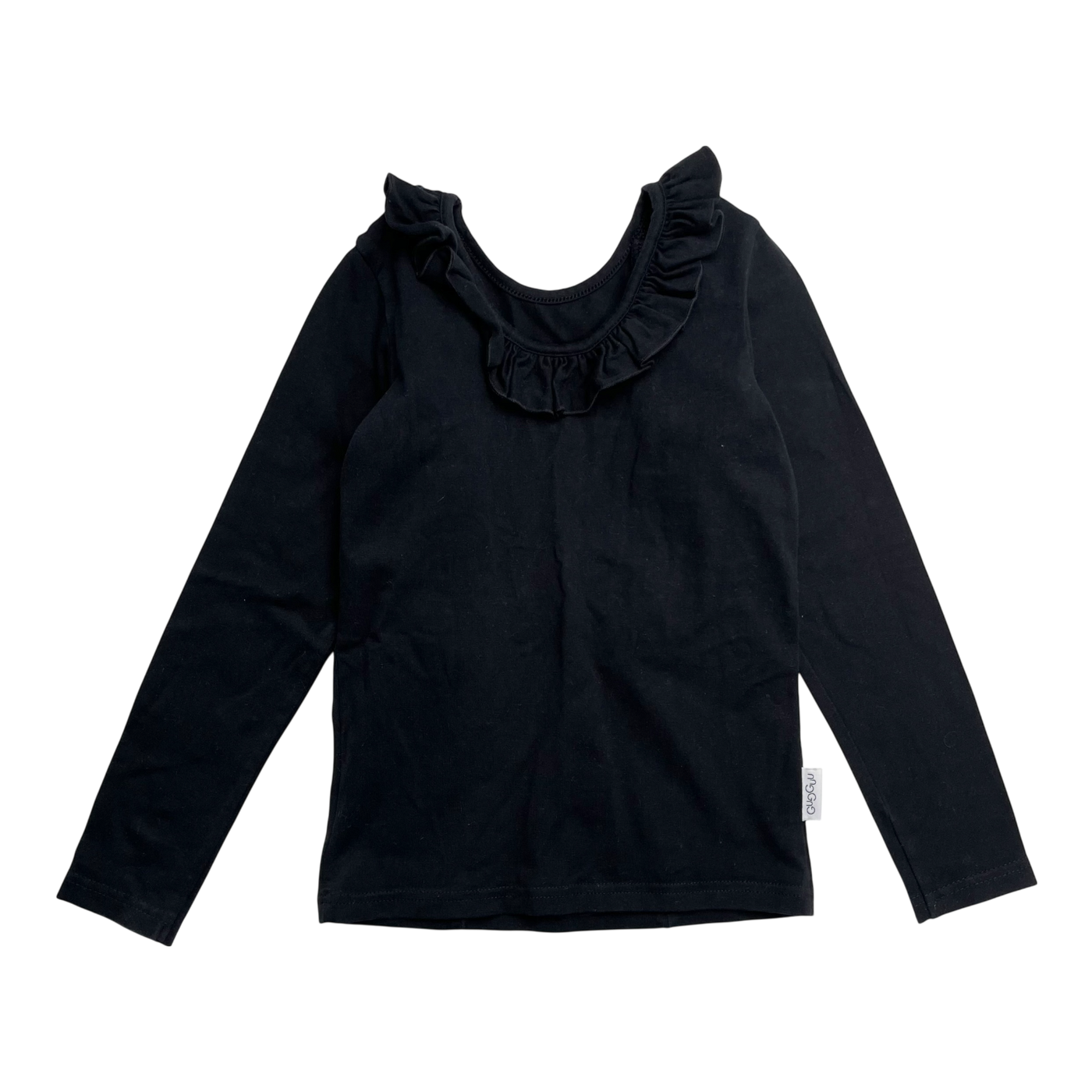 Gugguu Frill Shirt, schwarz | 104 cm