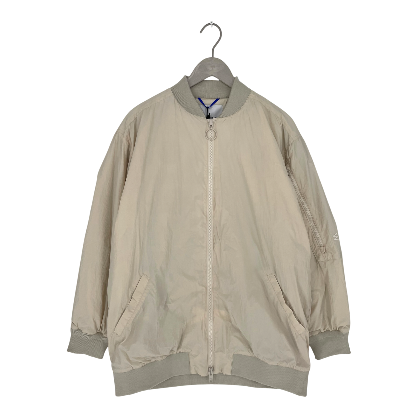 Embassy of Bricks and Logs philly bomber jacket, pale sand | unisex S