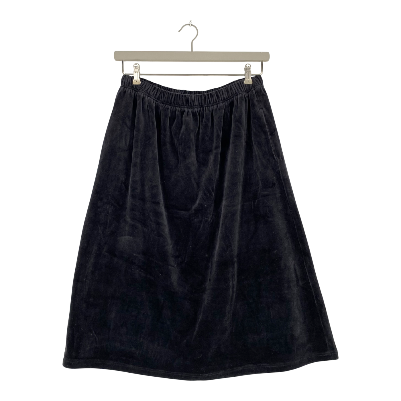 Morico velour skirt, black | woman XL