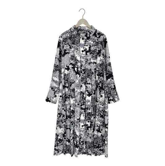 COS pleated dress, black/white | woman 44