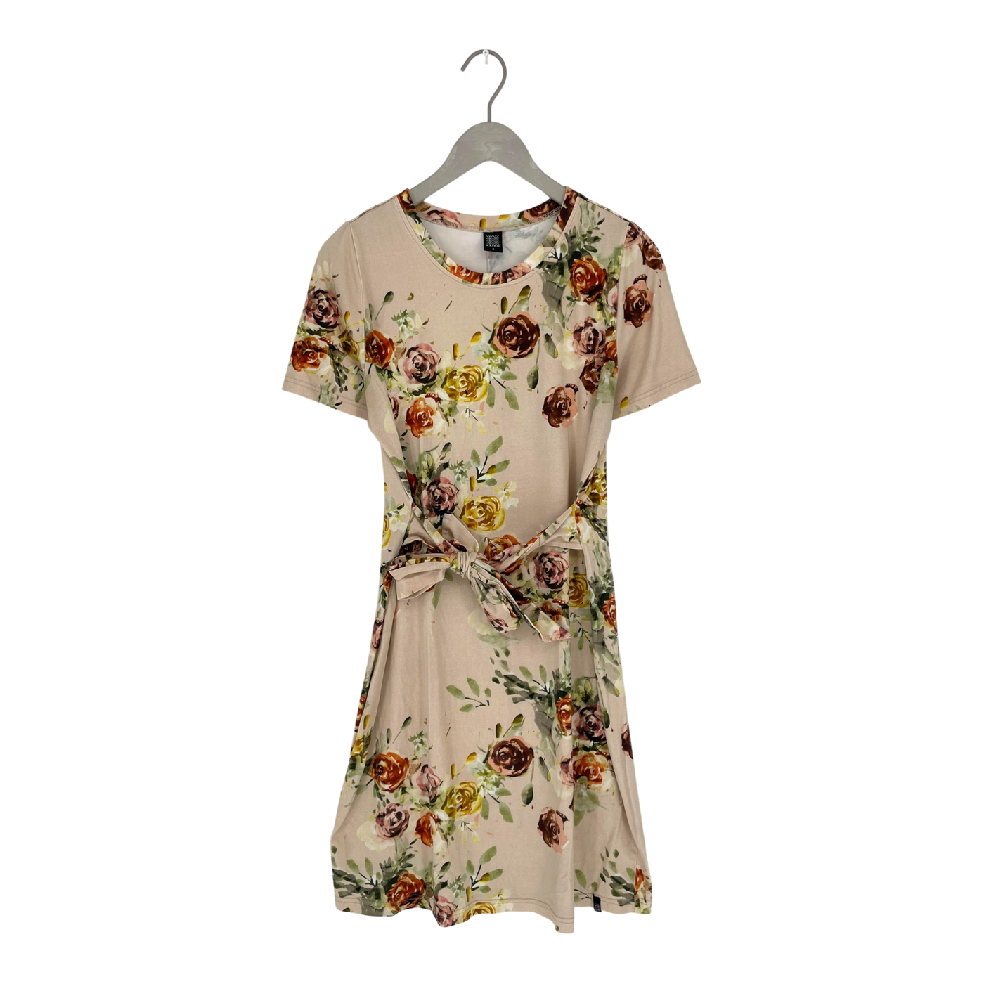 Kaiko t-shirt belted dress, rose yard | woman S