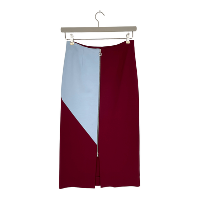 Studio Heijne workday skirt, burgundy/blue | woman S