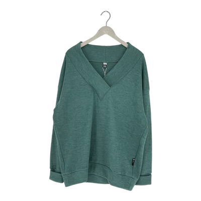 Ommellinen merino sweater, green | woman XL/2XL
