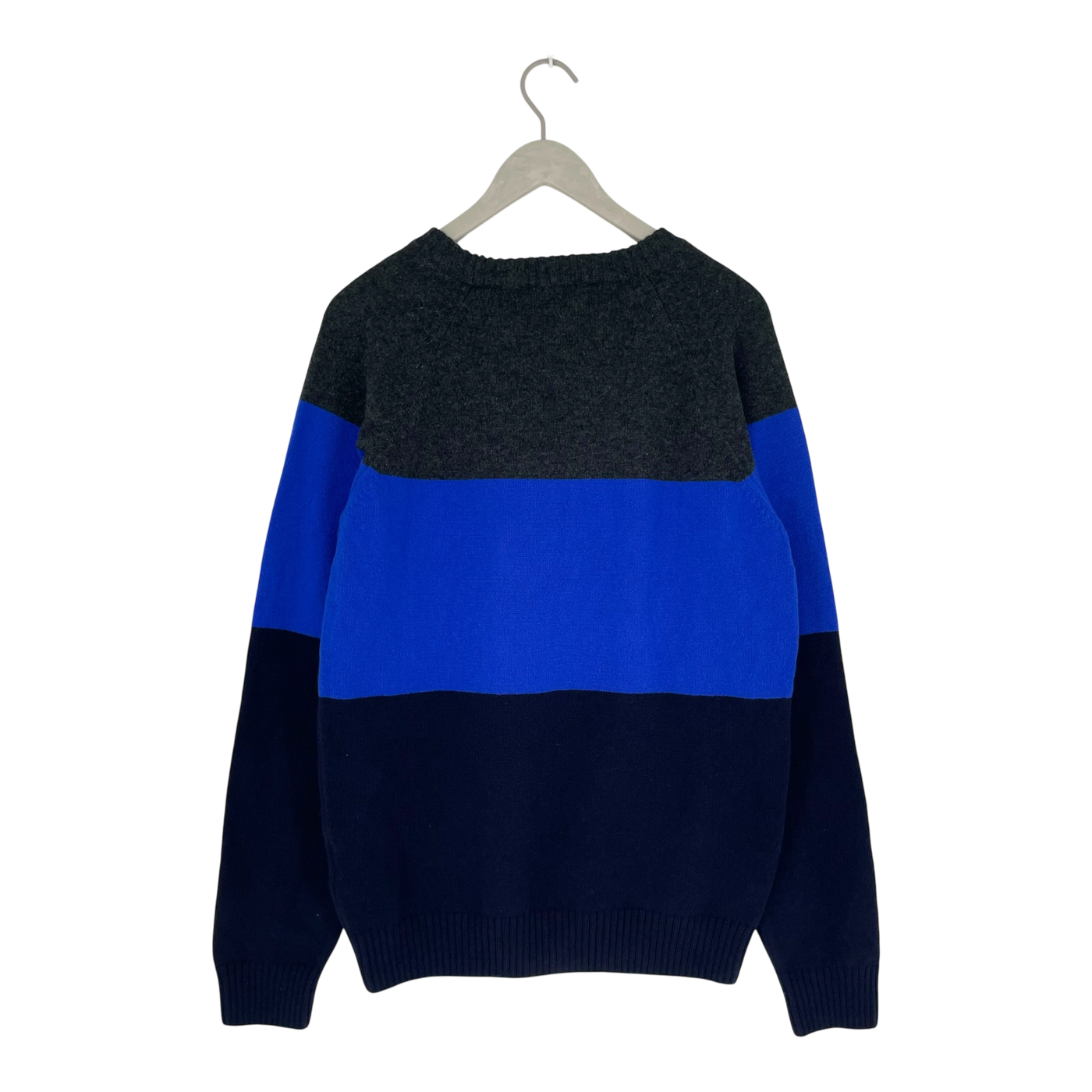 Makia block knit sweater, bright blue | woman M