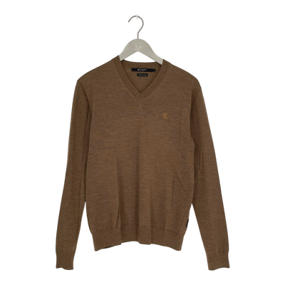 Tiger of Sweden merino sweater, caramel | man S