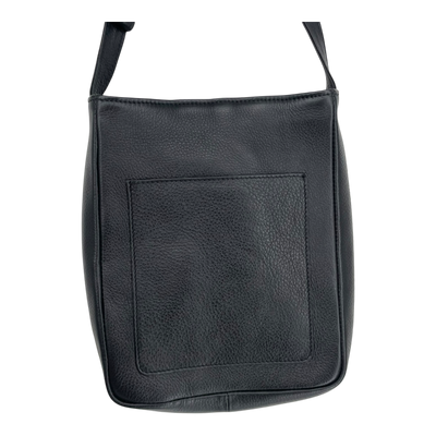 Holzrichter leather shoulder bag, black