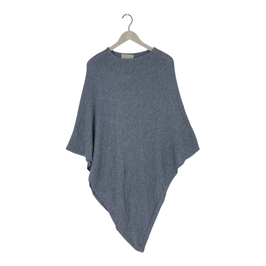 Bypias cashmere poncho, blue | onesize