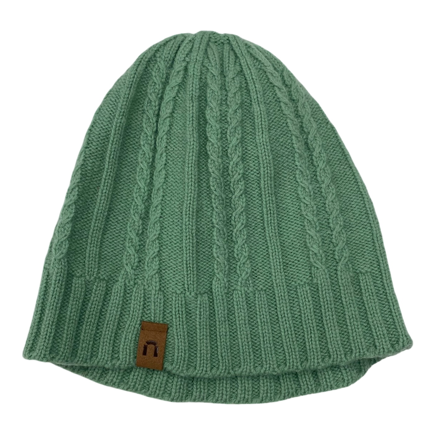 North Outdoor merino wool beanie, green | adult onesize