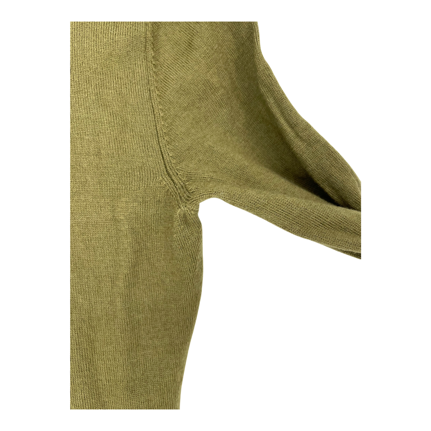 Hessnatur knit sweatshirt, green | woman 36/38