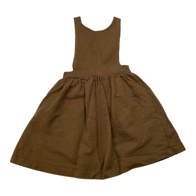 Mainio dungaree skirt, coffee brown | 98/104cm