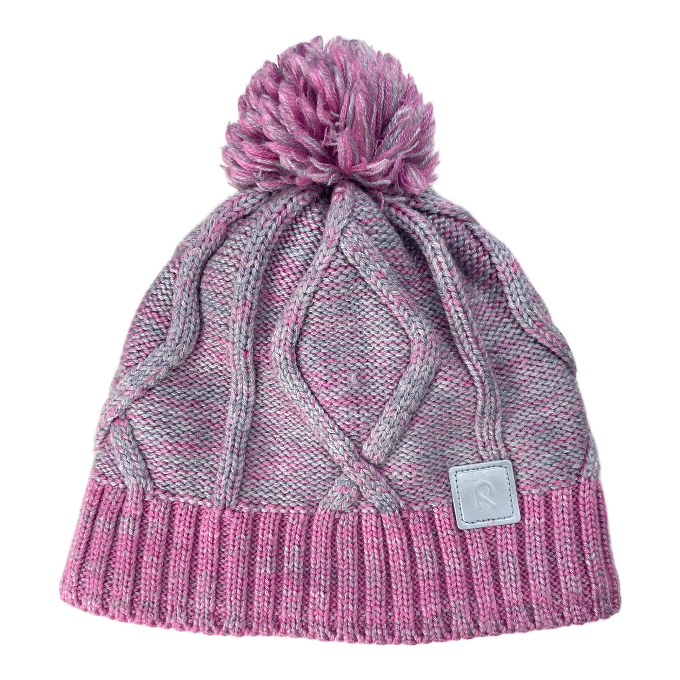 Reima wool beanie, pink/ light grey | 5-7y