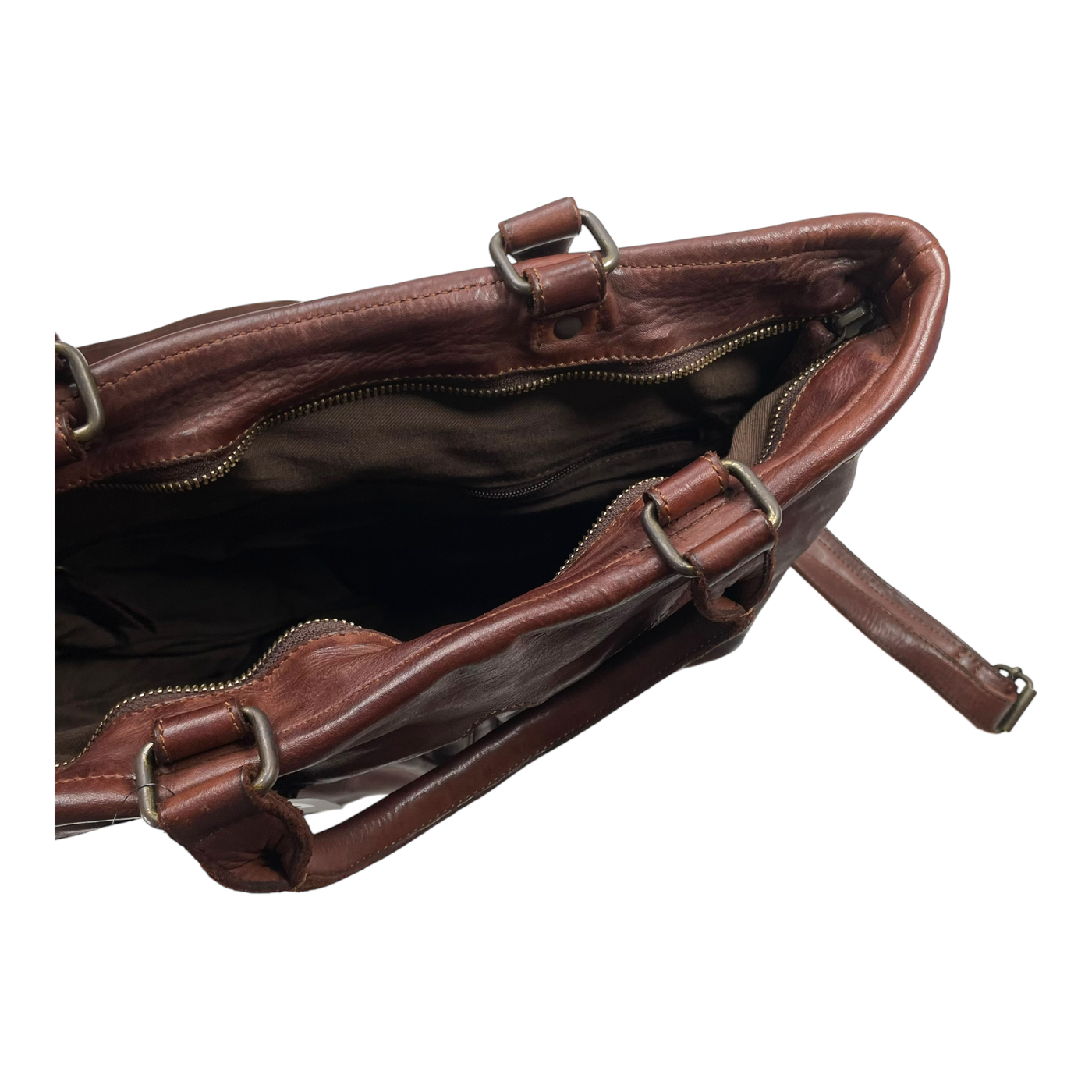 Harold's Bags leather shoulder bag/backpack, cognac