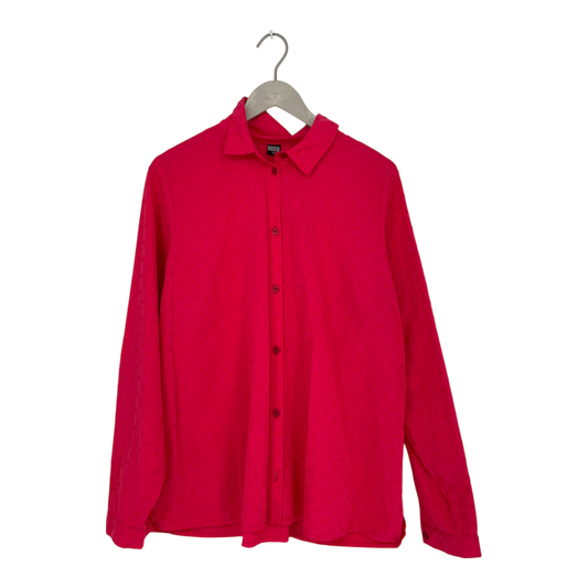 R-Collection textured blouse, bright pink | woman XXL