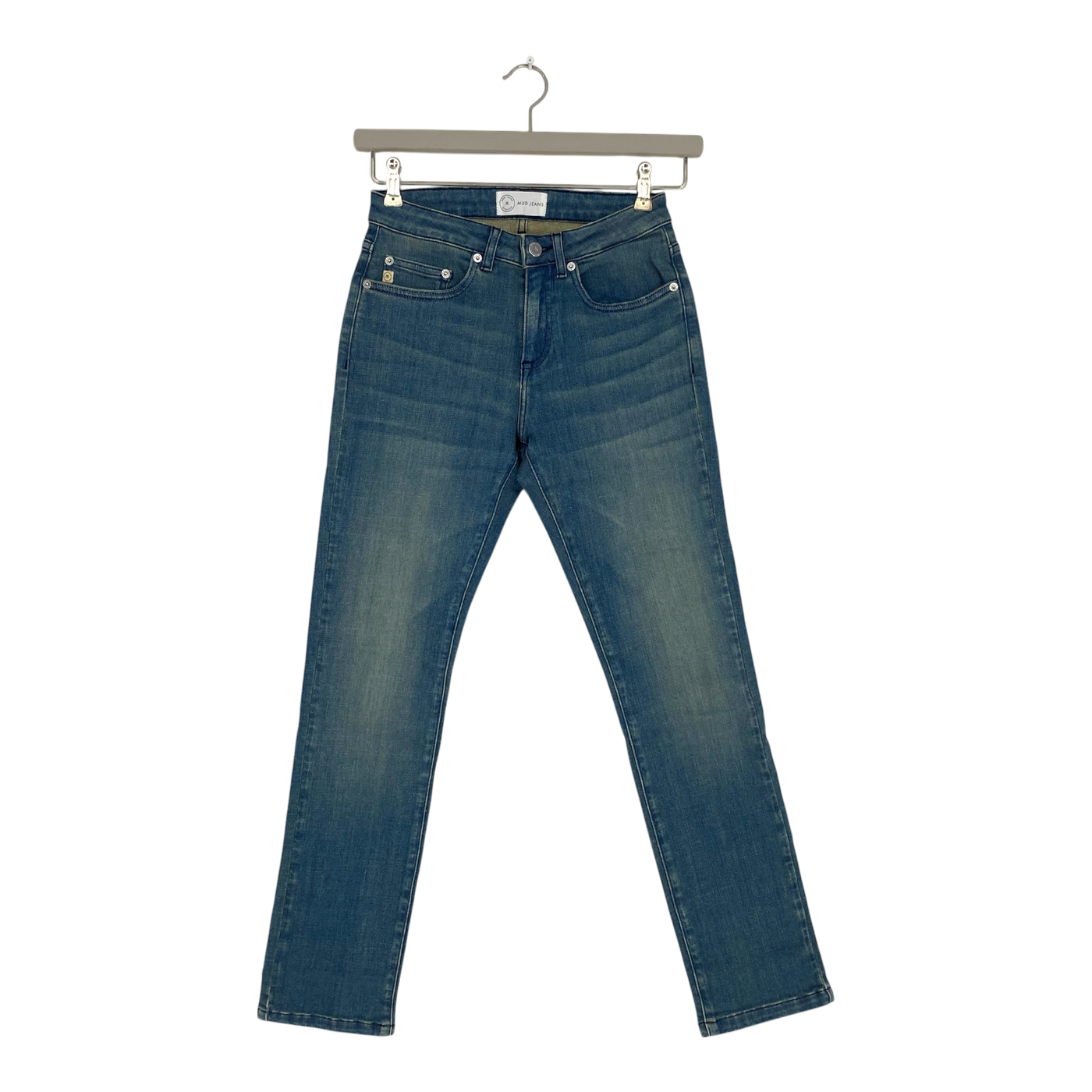 Mud Jeans faye straight jeans, medium fade | woman 26/30