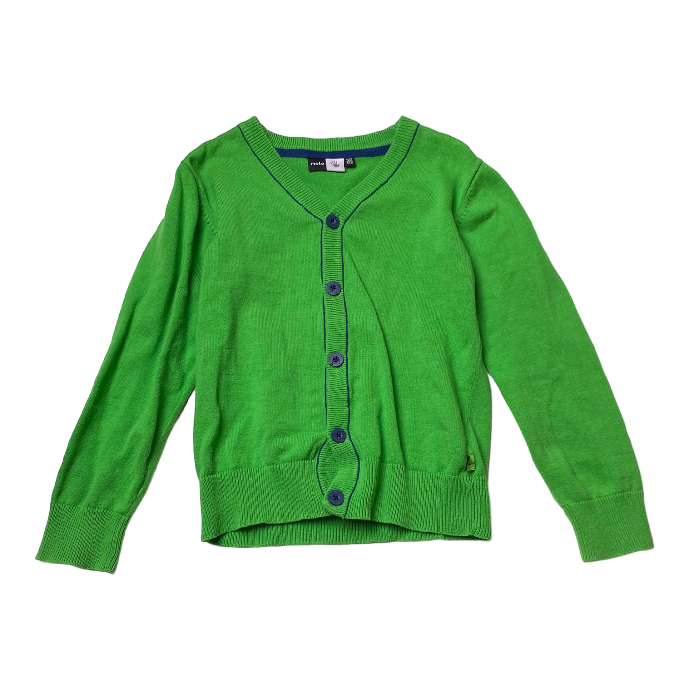 Molo cardigan, green | 122/128cm