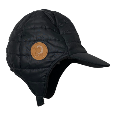 Mini Rodini winter cap, black | 44/46cm