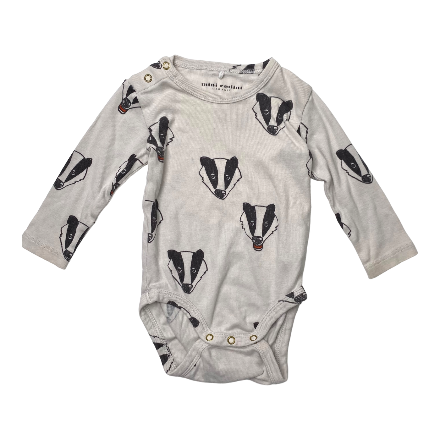 Mini Rodini body, badger | 56/62cm