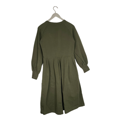 Ommellinen sweat dress, moss green | woman S