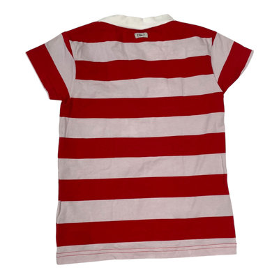 Blaa t-shirt, stripes | 98/104cm