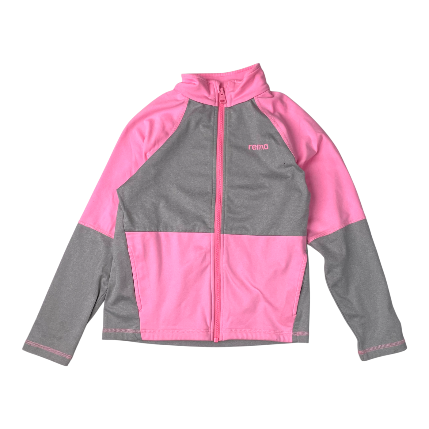 Reima jersey jacket, pink/grey | 134cm