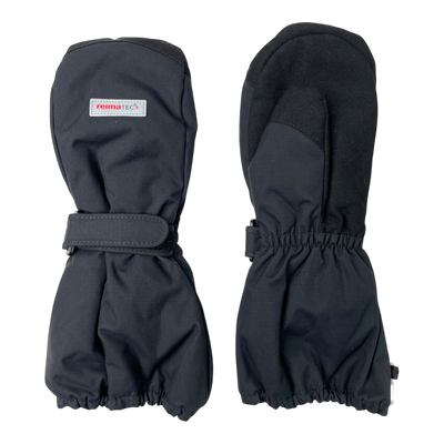 Reima winter mittens, black | 8-10y