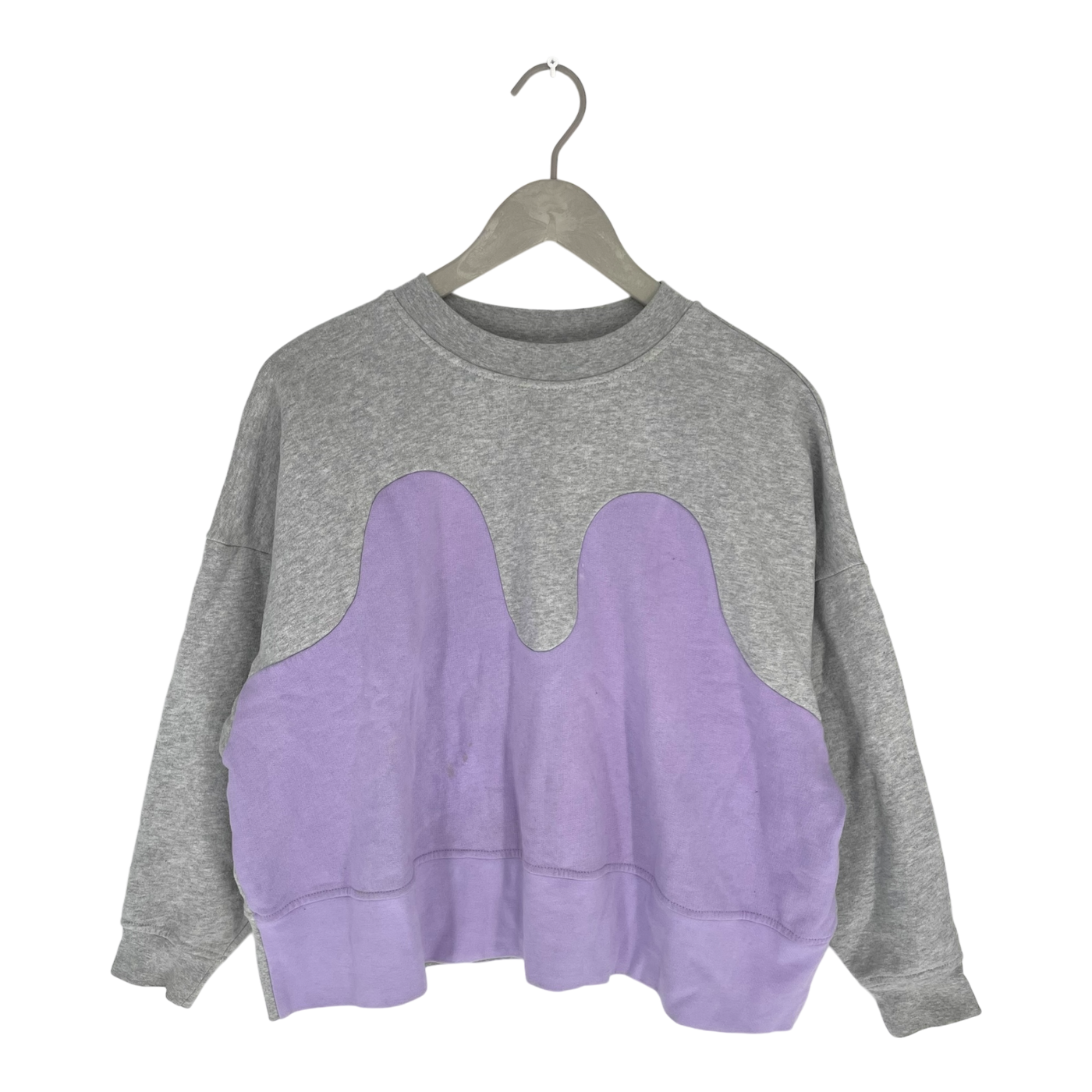 R/H mickey sweatshirt, grey and lilac | woman XS