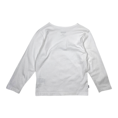 Makia long sleeve shirt, white | 110/116cm