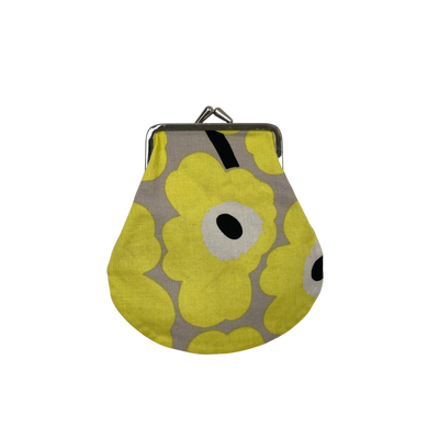 Marimekko purse, yellow unikko