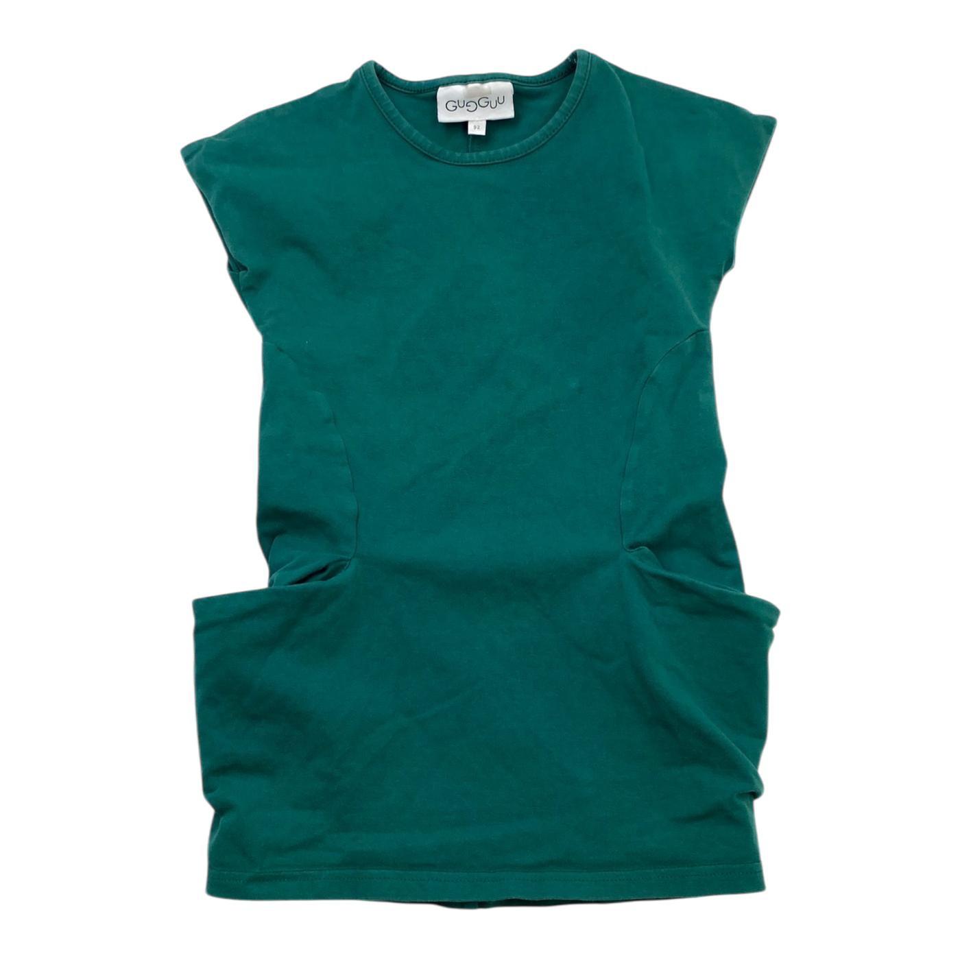 Gugguu pocket tunic dress, teal | 92cm