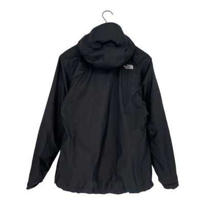 The North Face shell jacket and fleece, black | woman L