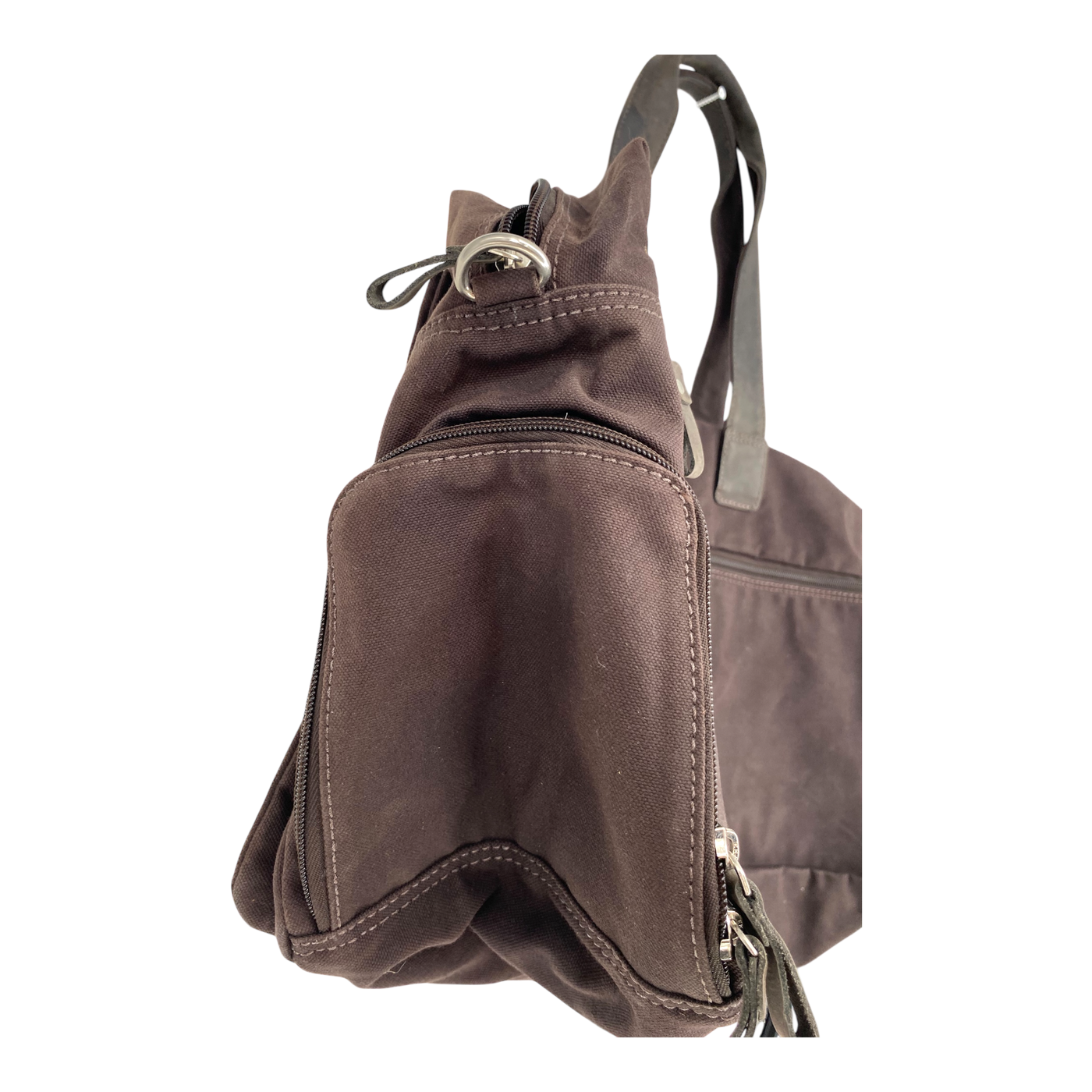 Harold's Bags canvas travel bag, dark brown
