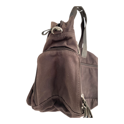 Harold's Bags canvas travel bag, dark brown