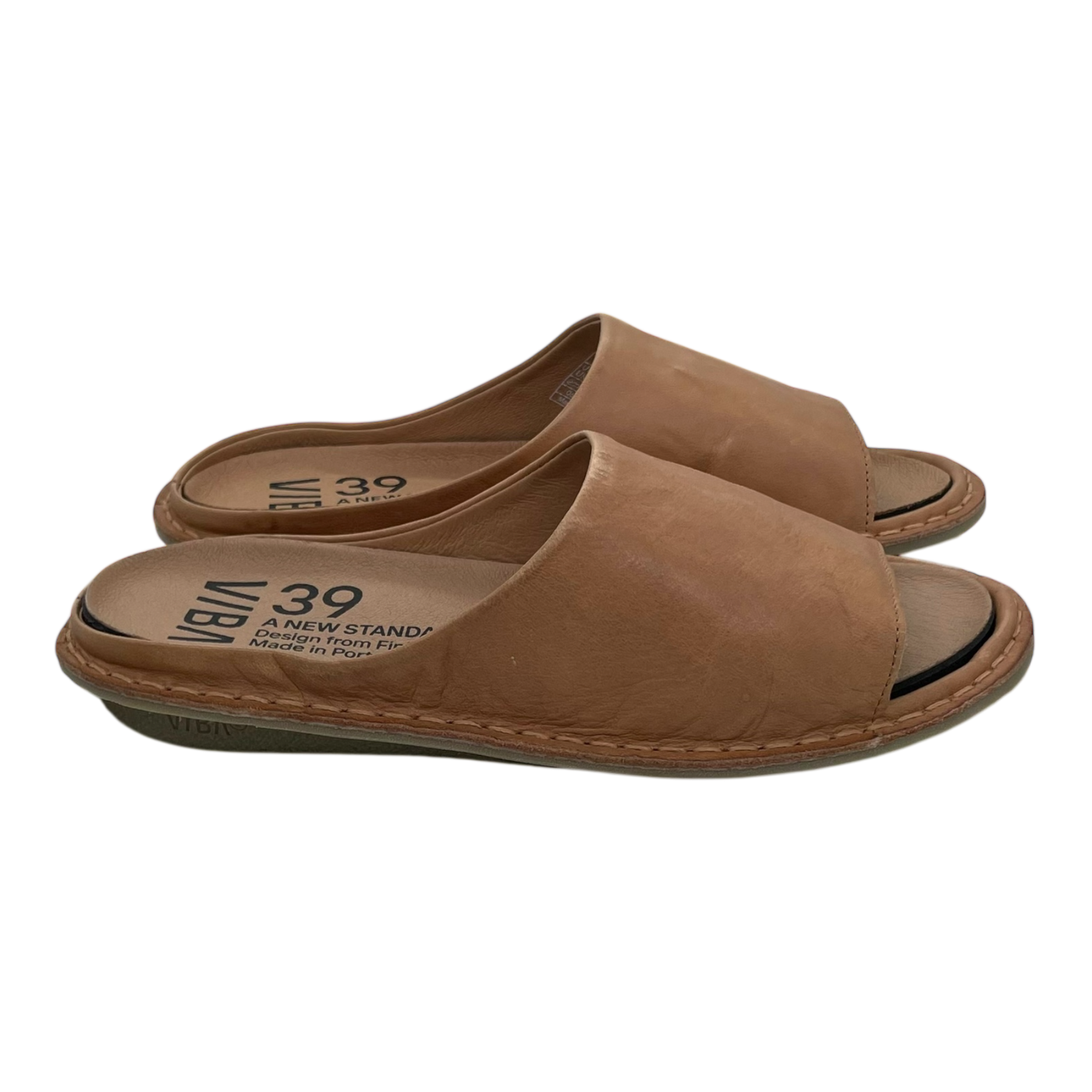 VIBAe Saint Tropez leather sandals, fawn tan | 39